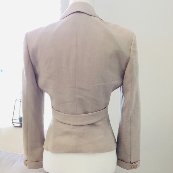 Giorgio Armani wool dbl breasted suit jacket - Picture 6 of 8